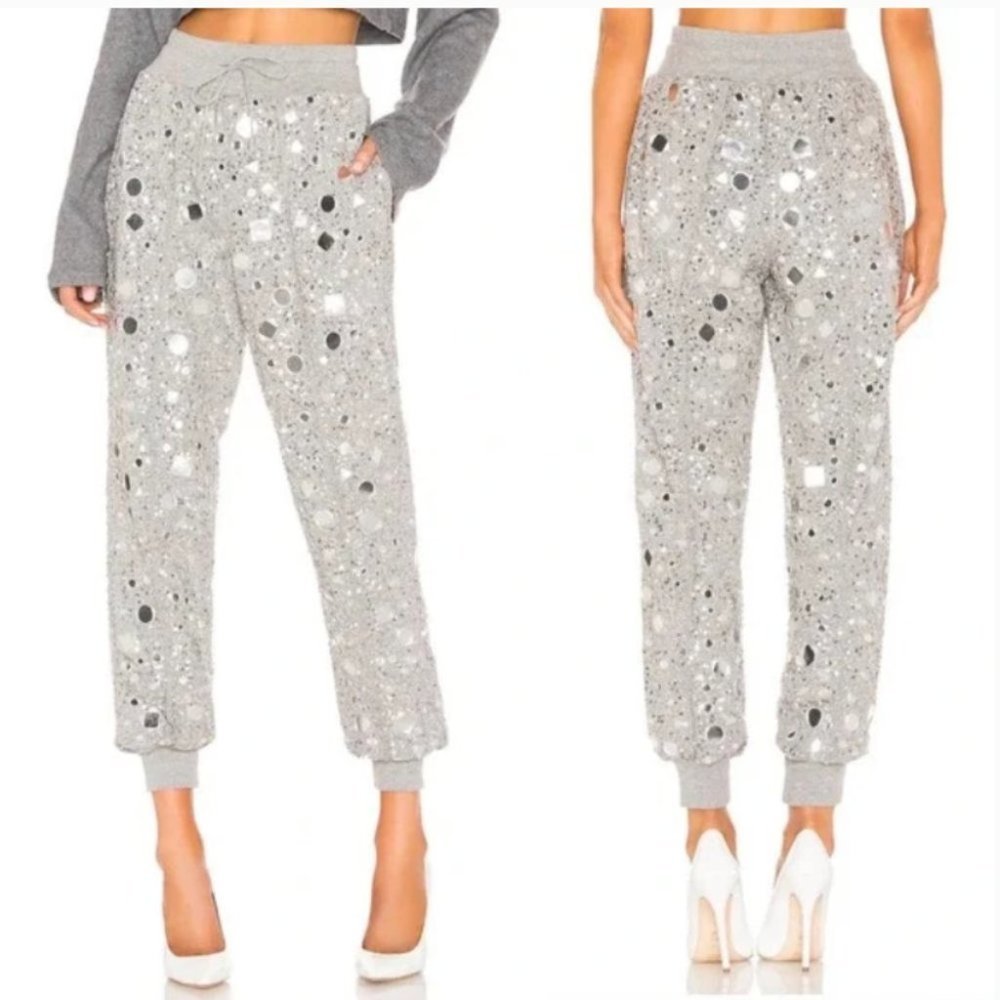 House of Harlow 1960 x REVOLVE Heather Grey Ale Jogger is Size Small NWT